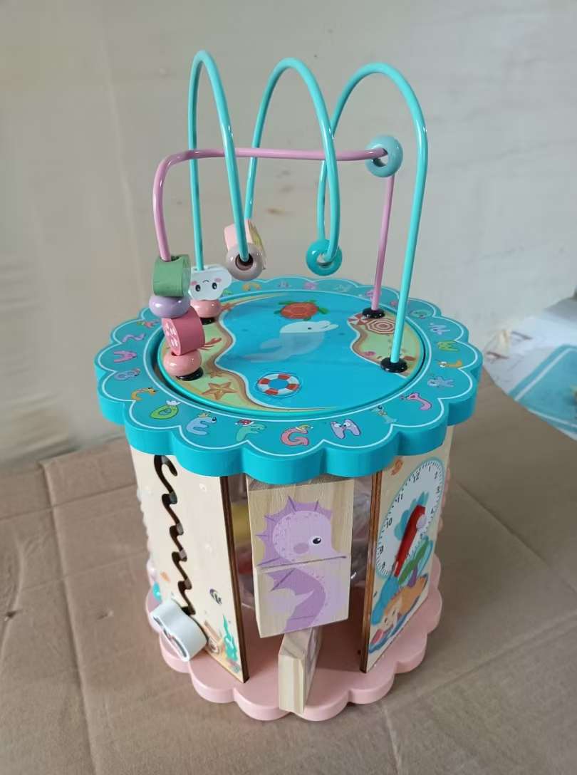 木丸榉木绕珠小宝宝串珠6-12岁婴儿童1-23早教益智孩子积木质玩具详情图7