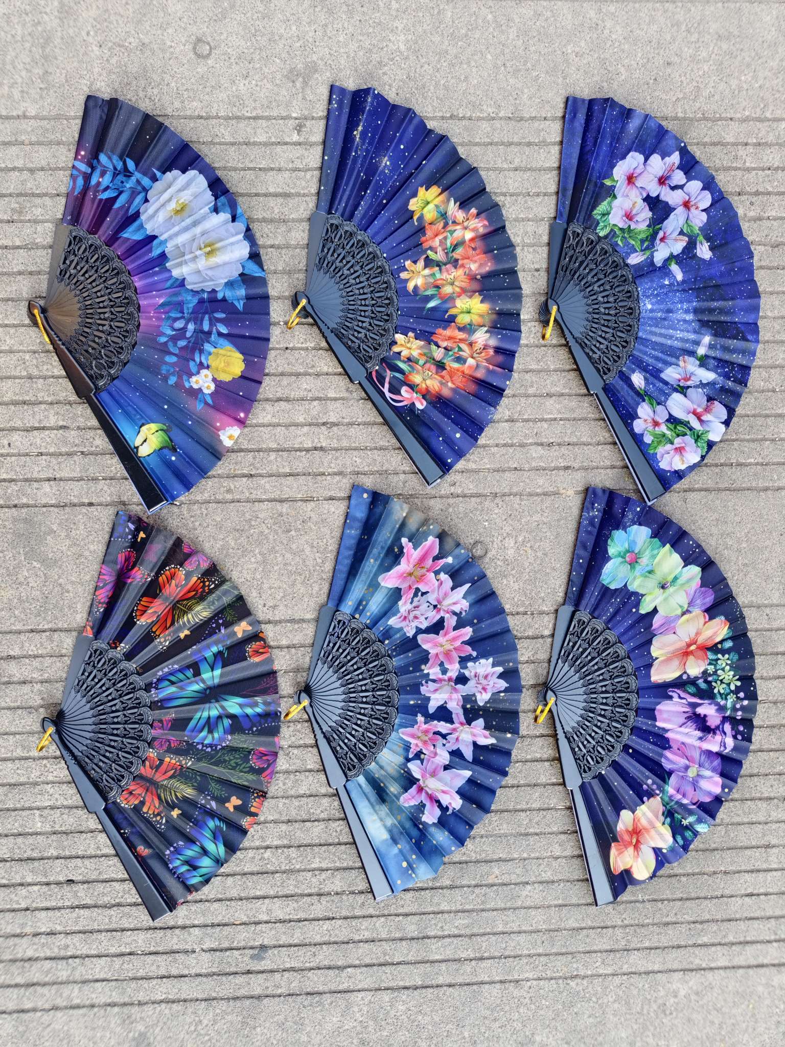 创意塑料工艺品礼品集合 帆布画竹圈扇框莲花灯红绳子珠子穿戴甲 精美装饰品艺术品赠品