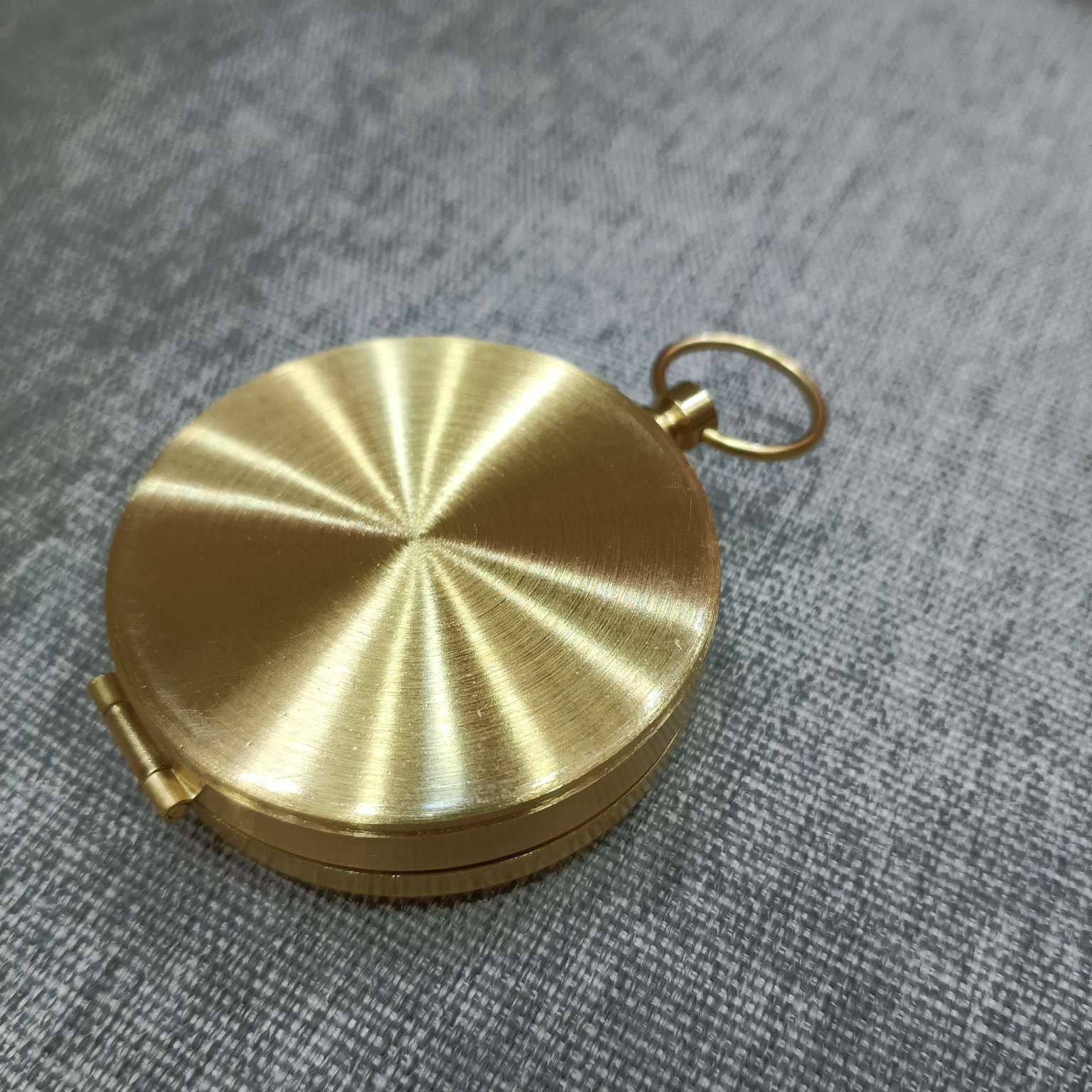 中公工艺铜罗盘罗经仪便携式罗盘小罗盘圆罗盘礼袋装5公分详情图8