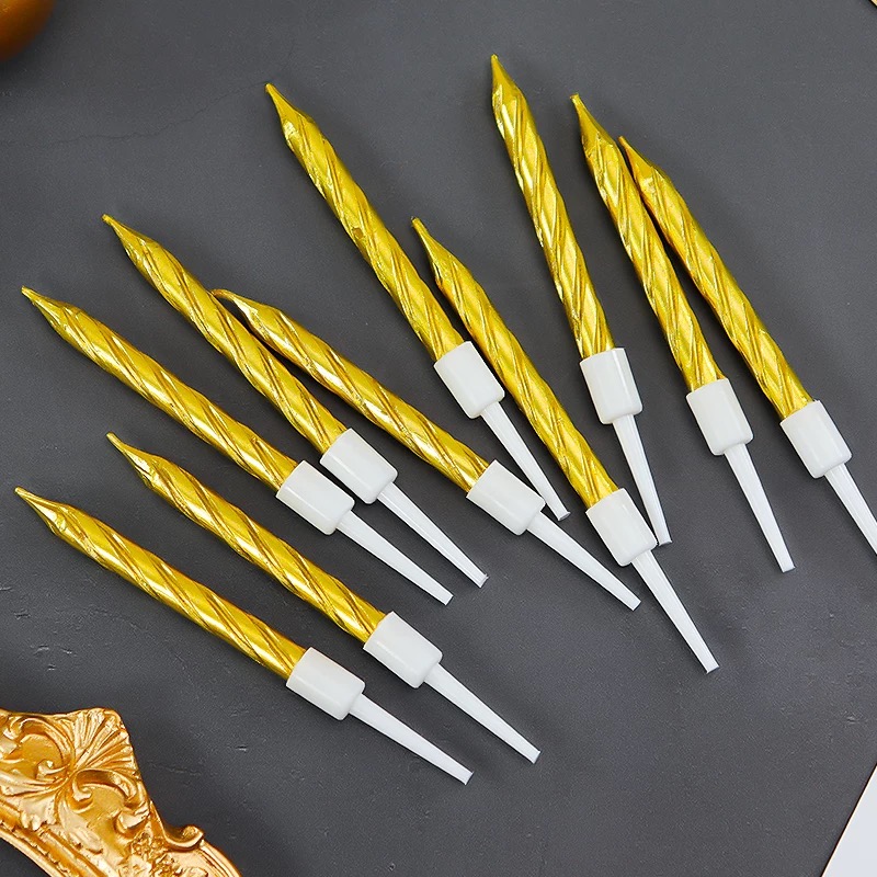Multi-color spiral birthday candle cake decoration plug-in, birthday candle dessert counter baking decoration, birthday candles, candles, aromatherapy candles, birthday candles, home candles, cake candles, candles, aromatherapy small candles, cake flame candles pic 10