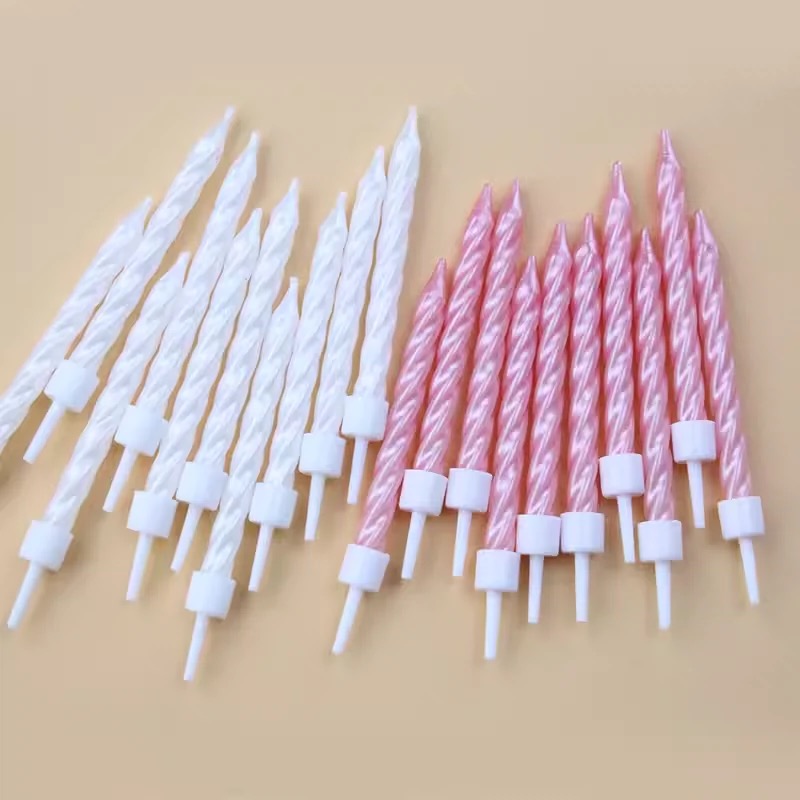 Multi-color spiral birthday candle cake decoration plug-in, birthday candle dessert counter baking decoration, birthday candles, candles, aromatherapy candles, birthday candles, home candles, cake candles, candles, aromatherapy small candles, cake flame candles Specification image
