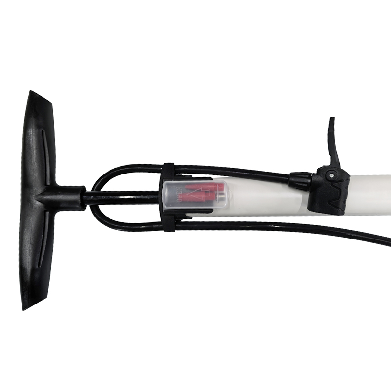 231214 long white air pump with meter, bicycle floor air pump, mountain bike, car iron air pump, household toy air pump, air filling pump pic 6