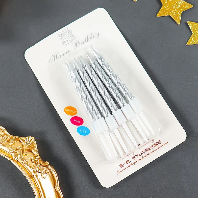Multi-color spiral birthday candle cake decoration plug-in, birthday candle dessert counter baking decoration, birthday candles, candles, aromatherapy candles, birthday candles, home candles, cake candles, candles, aromatherapy small candles, cake flame candles pic 3
