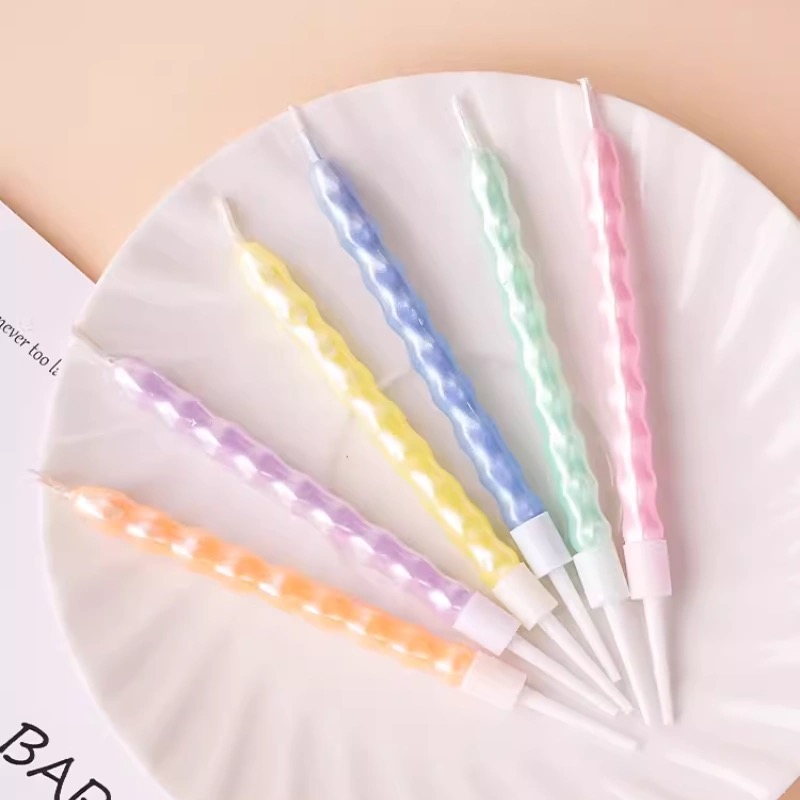 Multi-color spiral birthday candle cake decoration plug-in, birthday candle dessert counter baking decoration, birthday candles, candles, aromatherapy candles, birthday candles, home candles, cake candles, candles, aromatherapy small candles, cake flame candles pic 1