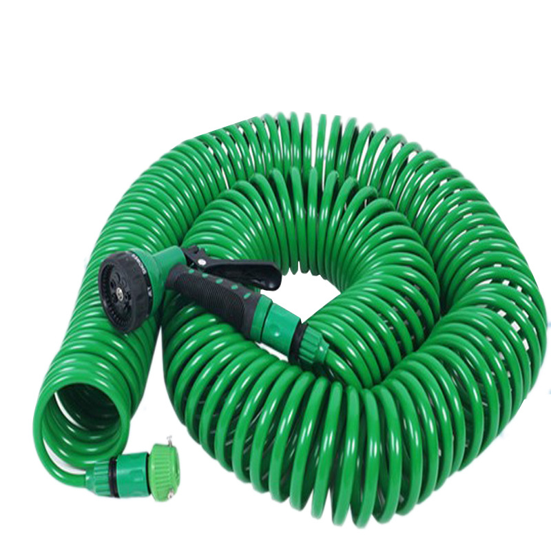 Cross-border watering hose set Multi-functional garden spray gun retractable spring tube car wash hose set