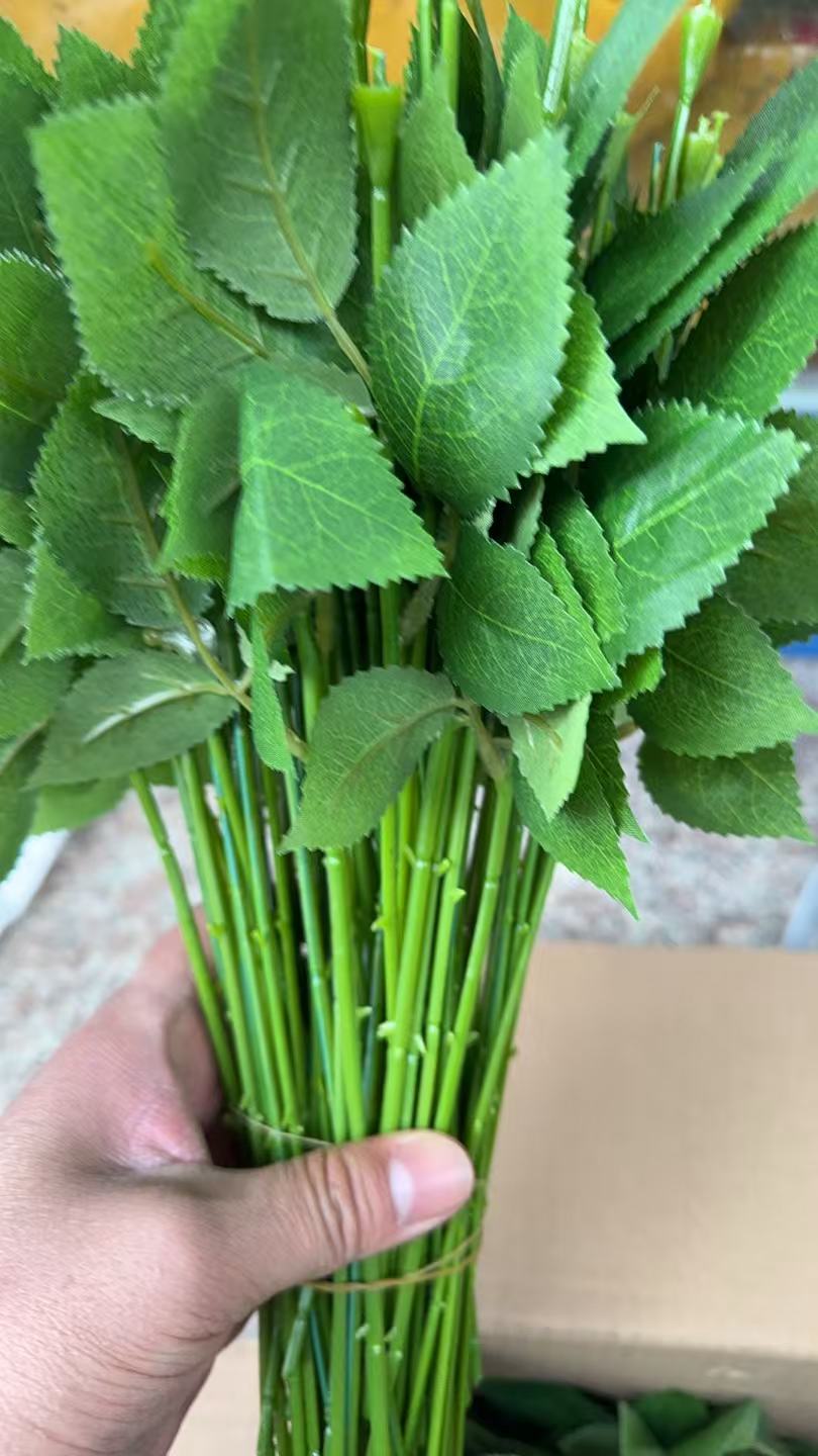 Artificial flower accessories, artificial rods, leaf inserts, soap flower heads, artificial flower cloths, flower materials detail image 5