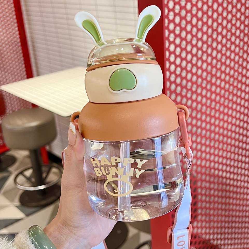 S150-TY-0932 Children's super cute large capacity sippy cup kindergarten anti-drop water cup students cute water bottle Specification drawing