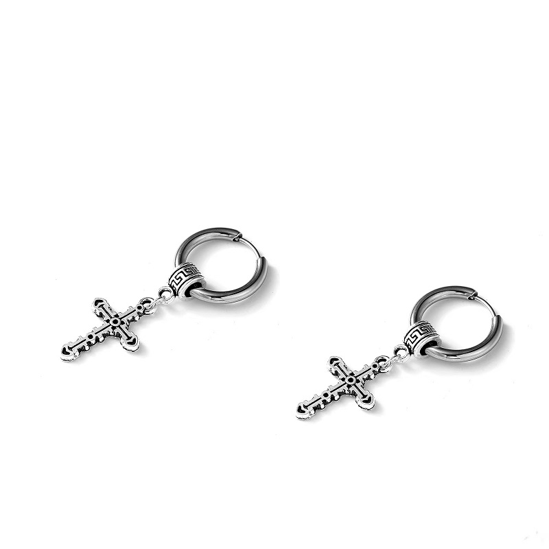 Cold style earrings, trendy and individualistic men's ear studs, fashionable women's ear accessories, niche ear rings, 2025 new style Item Picture