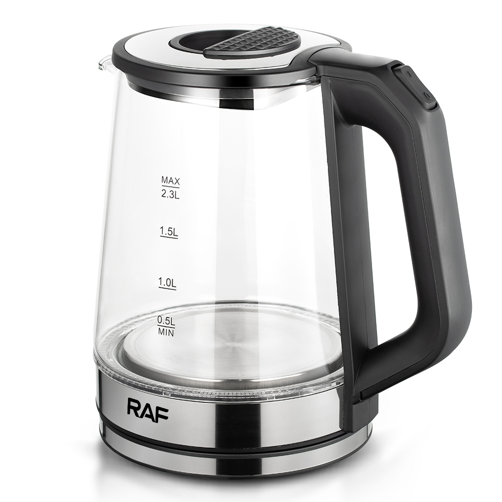 European standard household high borosilicate glass electric kettle, blue light steam electric teapot, health pot, multi-functional tea brewer Item Picture