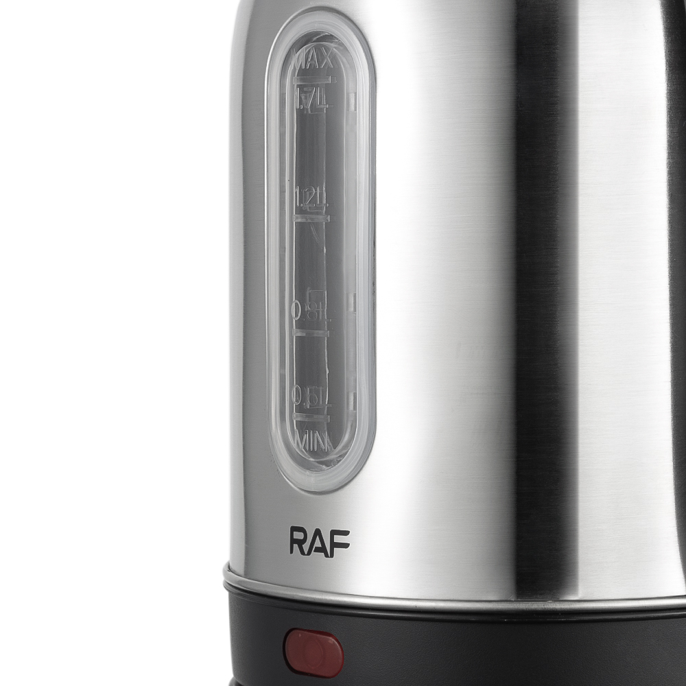 RAF欧规家用不锈钢电热水壶1.7L大容量壶体标示烧水壶R.7853详情5