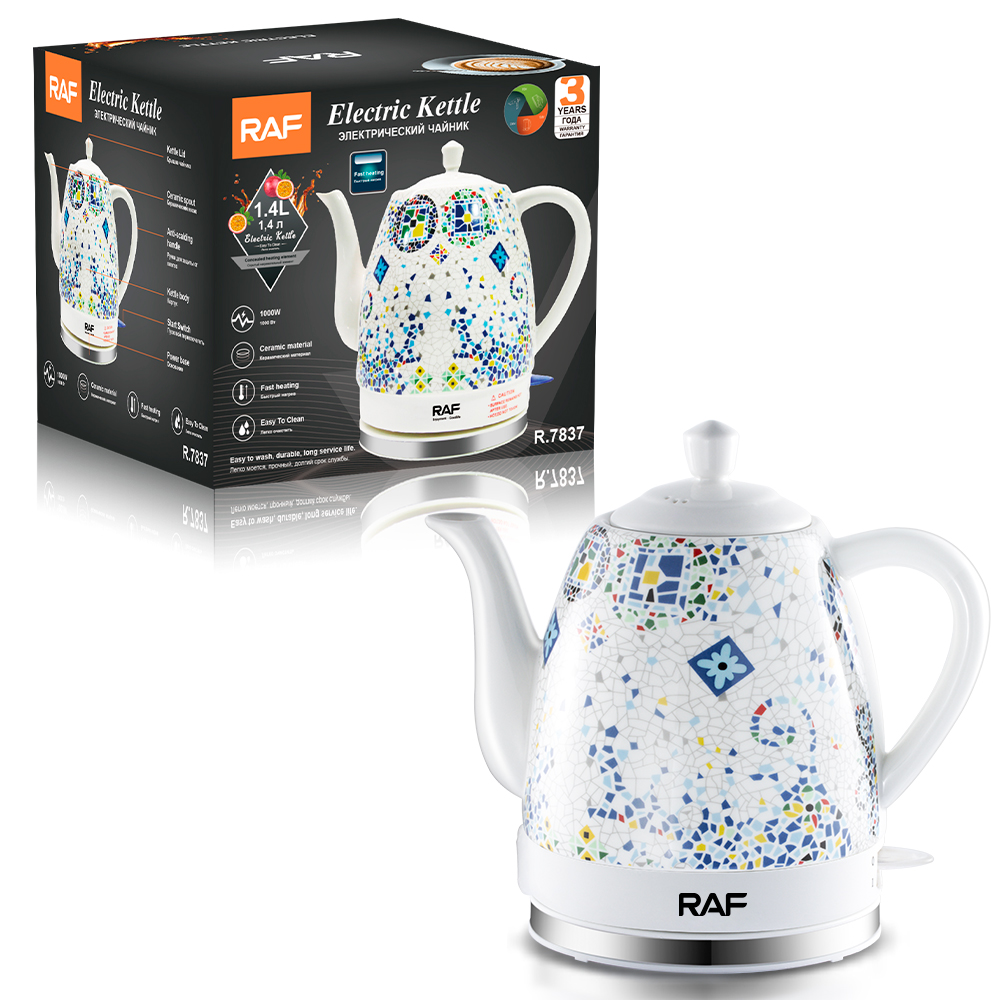 RAF European standard cross-border electric kettle, household health care kettle, multi-functional flower tea decoction, split type boiling water kettle, 1.4L details Picture