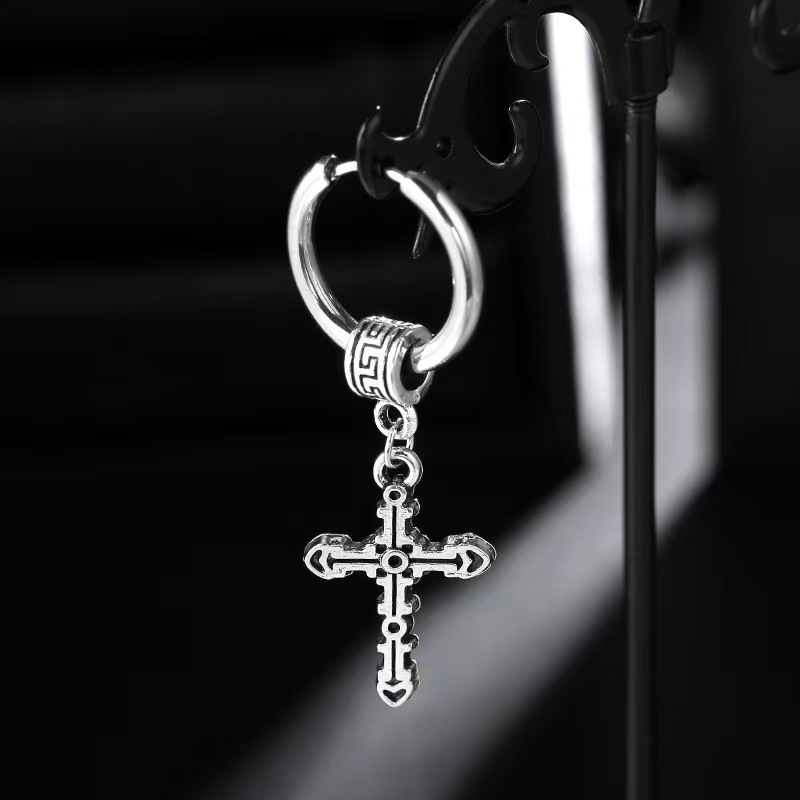 Cold style earrings, trendy and individualistic men's ear studs, fashionable women's ear accessories, niche ear rings, 2025 new style Application Scenario