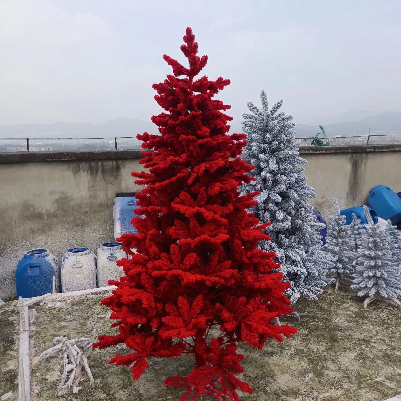 圣诞树/发卡/圣诞树类/圣诞树松针/毛毡挂件饰品白底实物图