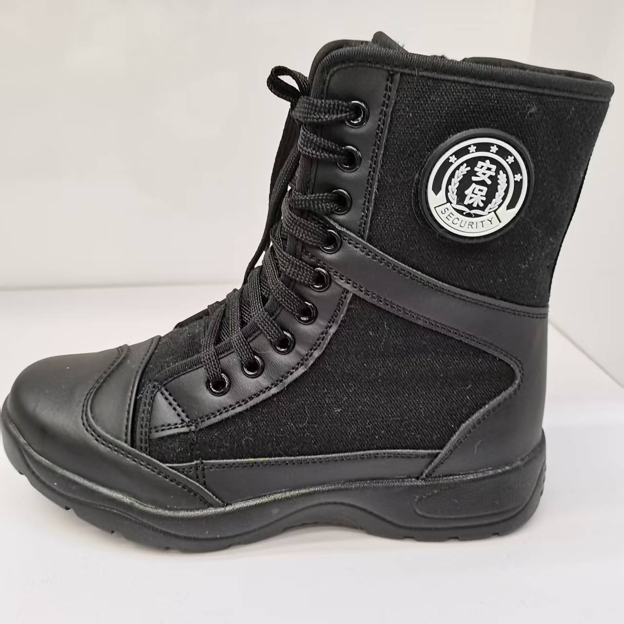 冬季新款男式雪地靴 安保鞋款 加厚保暖防滑户外靴子