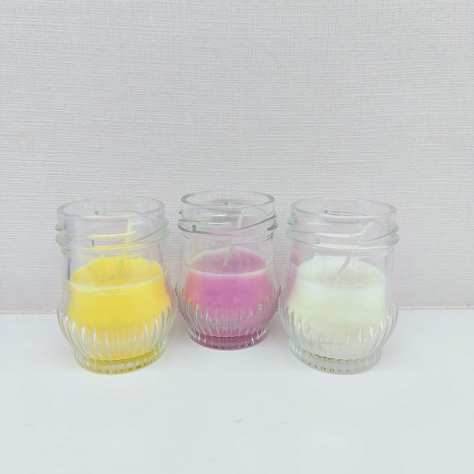 日用百货 香薰蜡烛 薰衣草味蜡烛  玻璃杯彩色蜡烛详情图5
