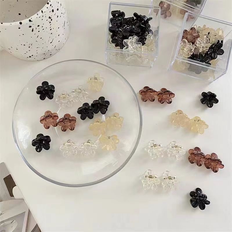 Summer flower small grab clip, bangs clip, broken hair clip, women's side clip, forehead clip, braid wonder, princess headwear, hair clip detail image 9