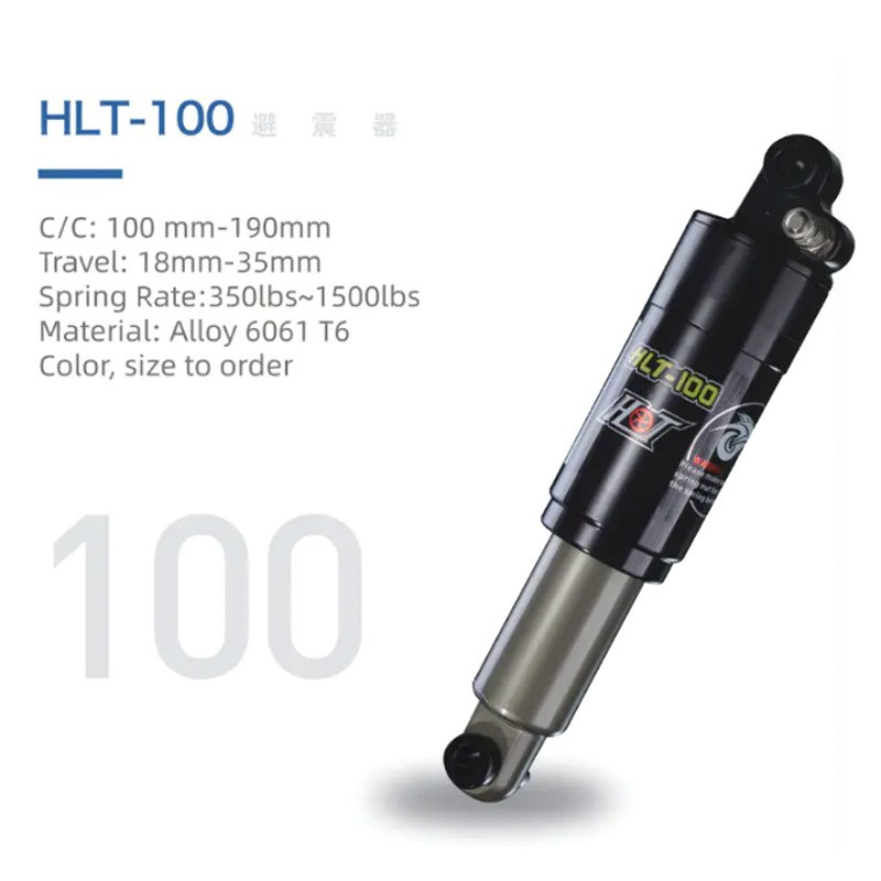 HLT-100 bicycle oil spring shock absorber, scooter, mountain bike, single electric vehicle rear shock absorber accessories pic 6