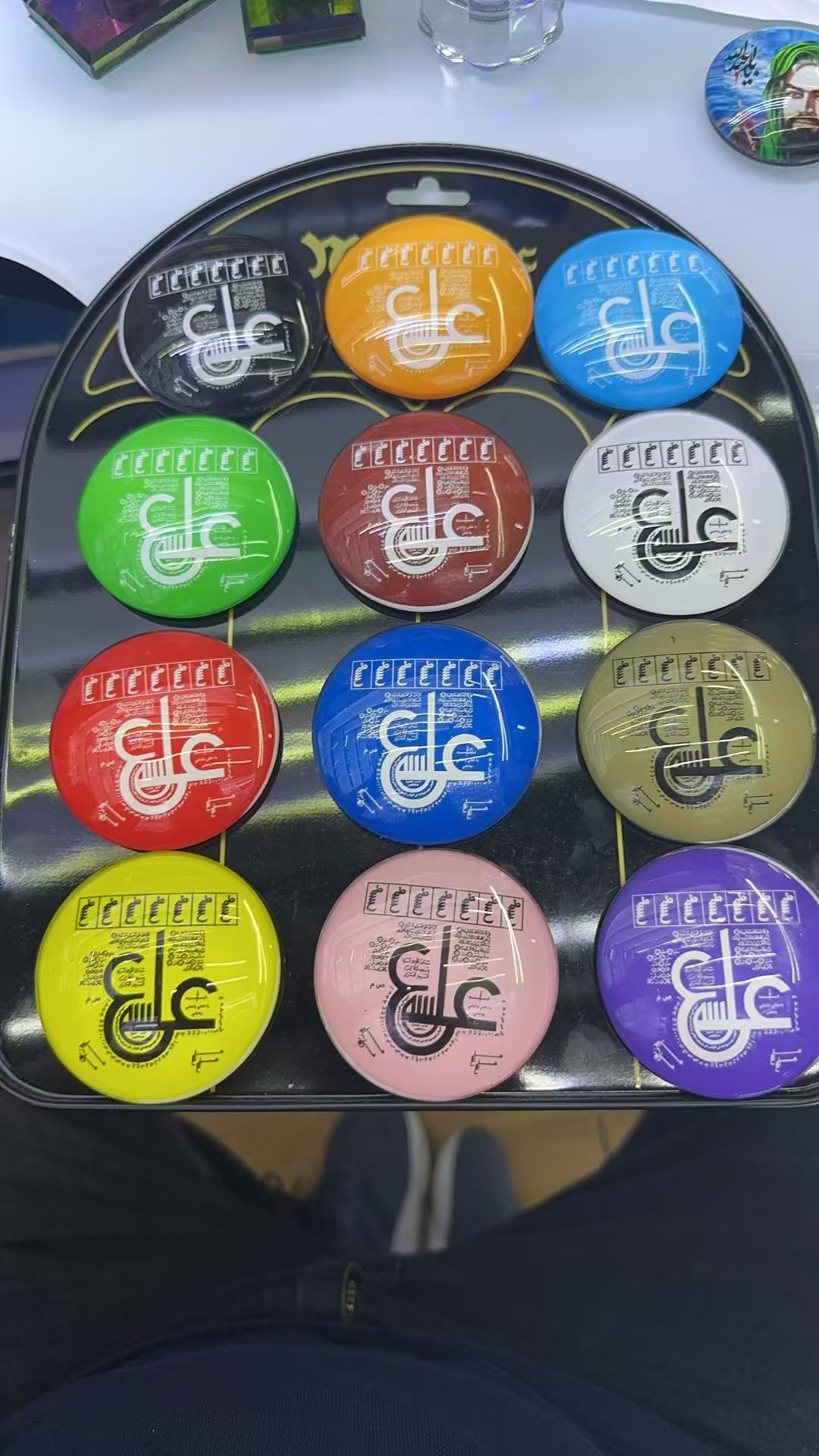 跨境热卖复古圆形立体玻璃白板磁铁文创礼盒个性磁力贴