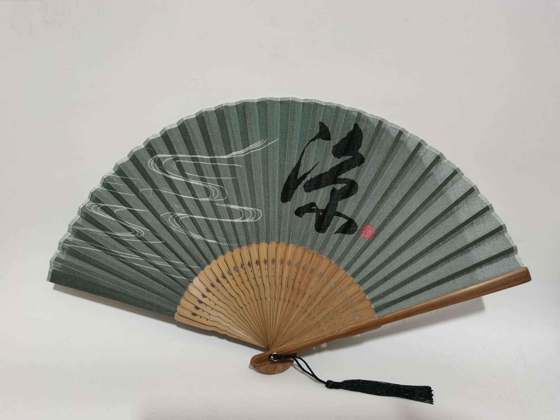 漆扇 扇子女式夏季中国风团扇 竹质工艺品 精致礼品工艺品 风雅古韵手工制作详情图9