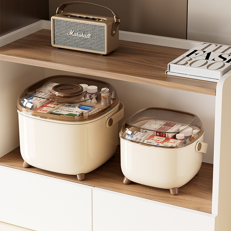 D47-512 Large family small medicine box Storage box Home portable first aid kit Mini medicine box thumbnail