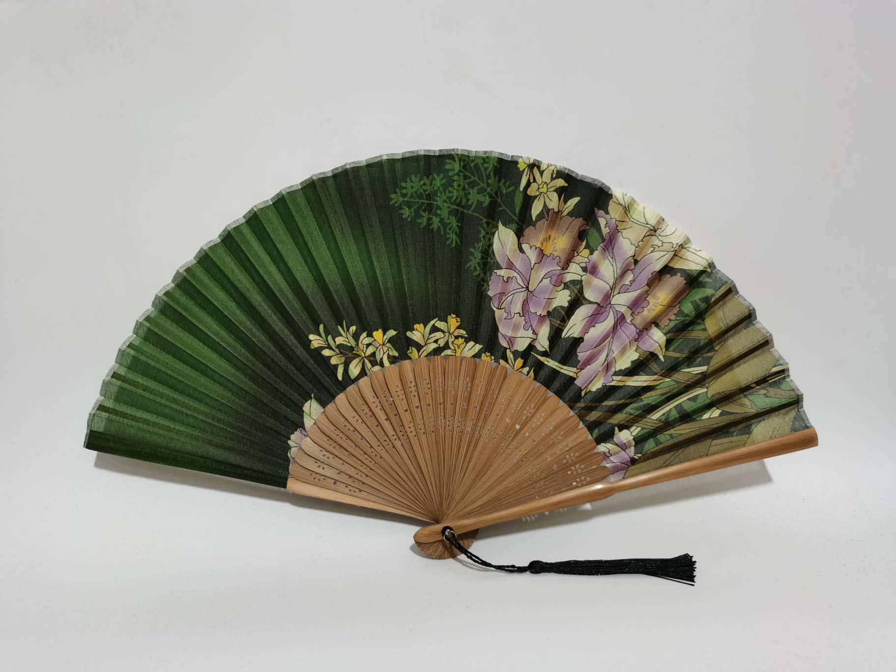 漆扇 扇子女式夏季中国风团扇 竹质工艺品 精致礼品工艺品 风雅古韵手工制作详情图3