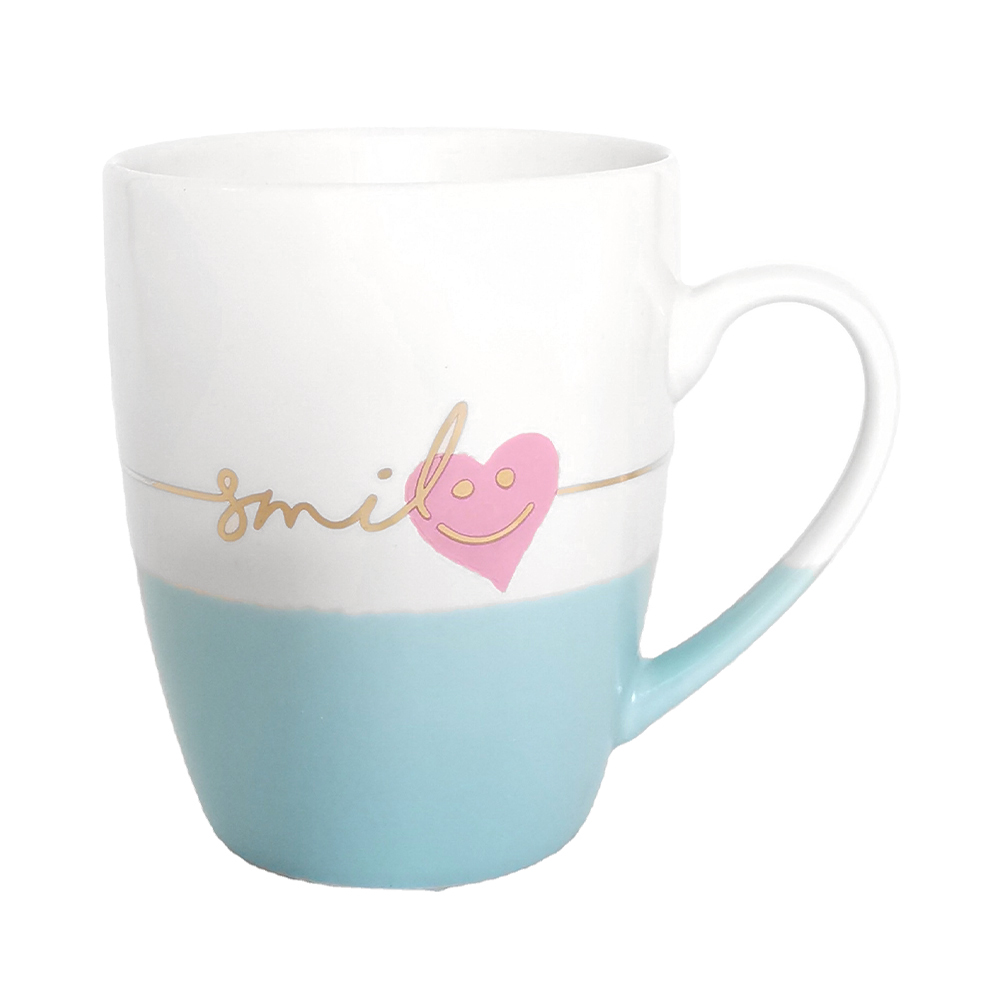 瑞斯利马克杯 白瓷陶瓷杯子优质材质 色釉陶瓷杯碟套装批发 