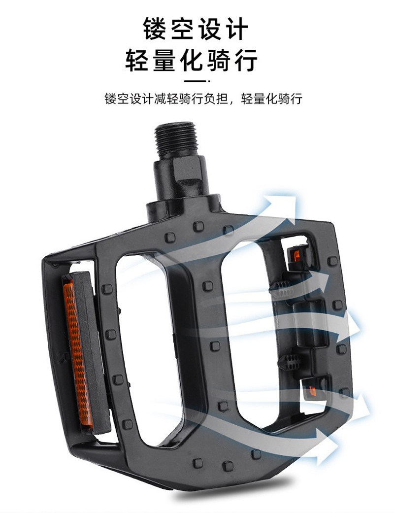HX-184 aluminum alloy bicycle pedals, mountain bikes with nails, anti-slip bicycle pedals and pedals pic 6