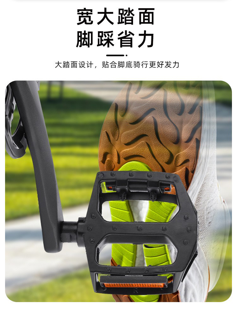 HX-184 aluminum alloy bicycle pedals, mountain bikes with nails, anti-slip bicycle pedals and pedals pic 13