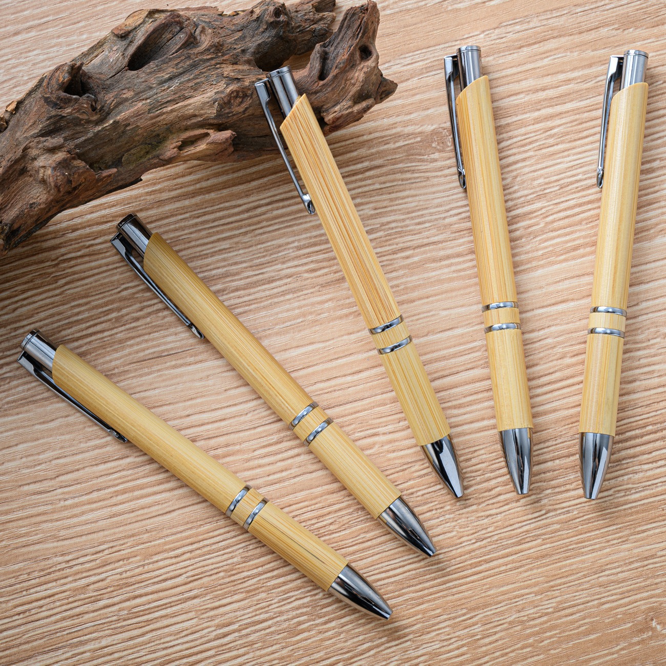 Ballpoint pen Bamboo pen Bamboo material ballpoint pen Environmental protection bamboo pen can print advertising pen