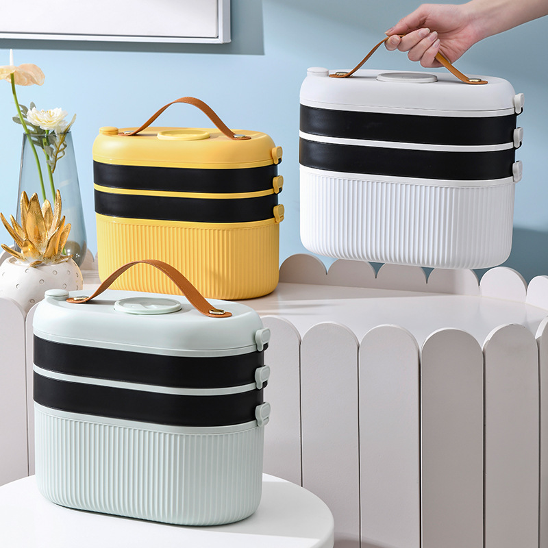 D47-503 Rotating medicine box Large-capacity medicine storage box for family container Separate first aid kit Emergency medicine box details Picture