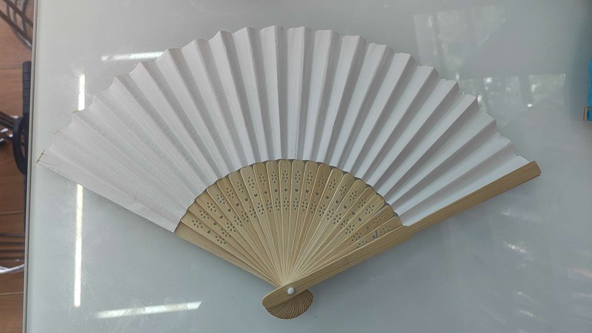 中国风团扇 手串 工艺品 扇子女式夏季 纸扇 精美礼品 手工制作 传统工艺扇子细节图