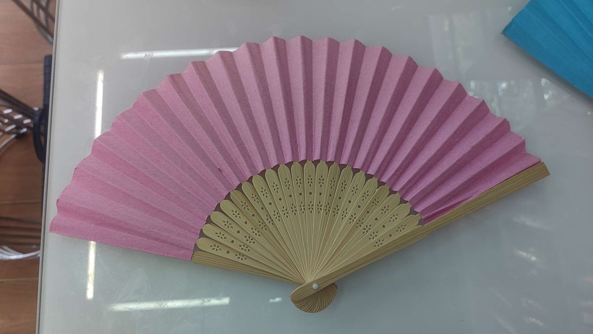 中国风团扇 手串 工艺品 扇子女式夏季 纸扇 精美礼品 手工制作 传统工艺扇子白底实物图
