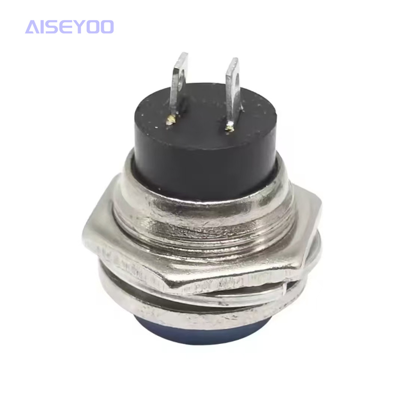 The DS-212 circular self-resetting lock-free small point-action key switch electronic hanging scale 2-pin 16mm button switch is turned on to start the power button Specification image