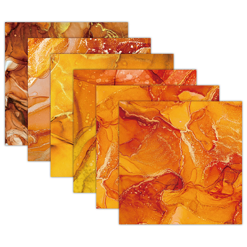 6-inch DIY handmade scrapbook planner material pattern paper background paper 12 sheets AC230309 Specification drawing