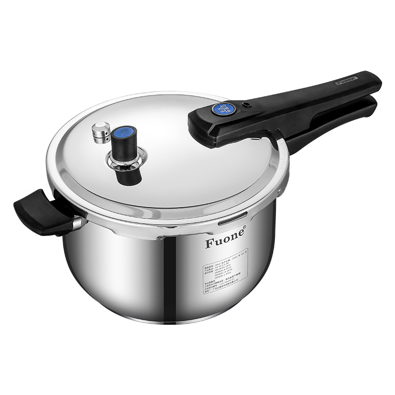 High Pressure Stainless Steel Pressure Cooker Household Commercial Double Bottom Thickened Explosion-Proof Induction Cooker Gas Cooker Universal Pressure Cooker Item Picture