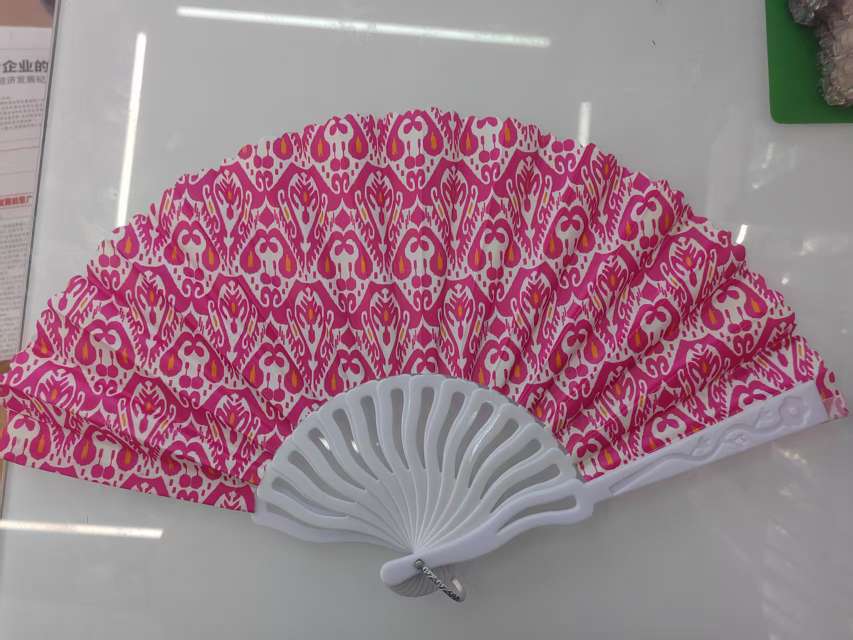 新疆艾德莱斯迪民族特色复古扇秋冬广场舞扇扇子女式夏季中国风