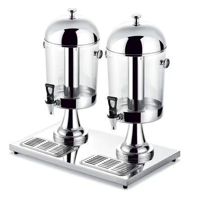 Hotel Buffet Juice Tripod Transparent Tap Hot And Cold Beer Milk Tea Beverage Stainless Steel Juice Tripod