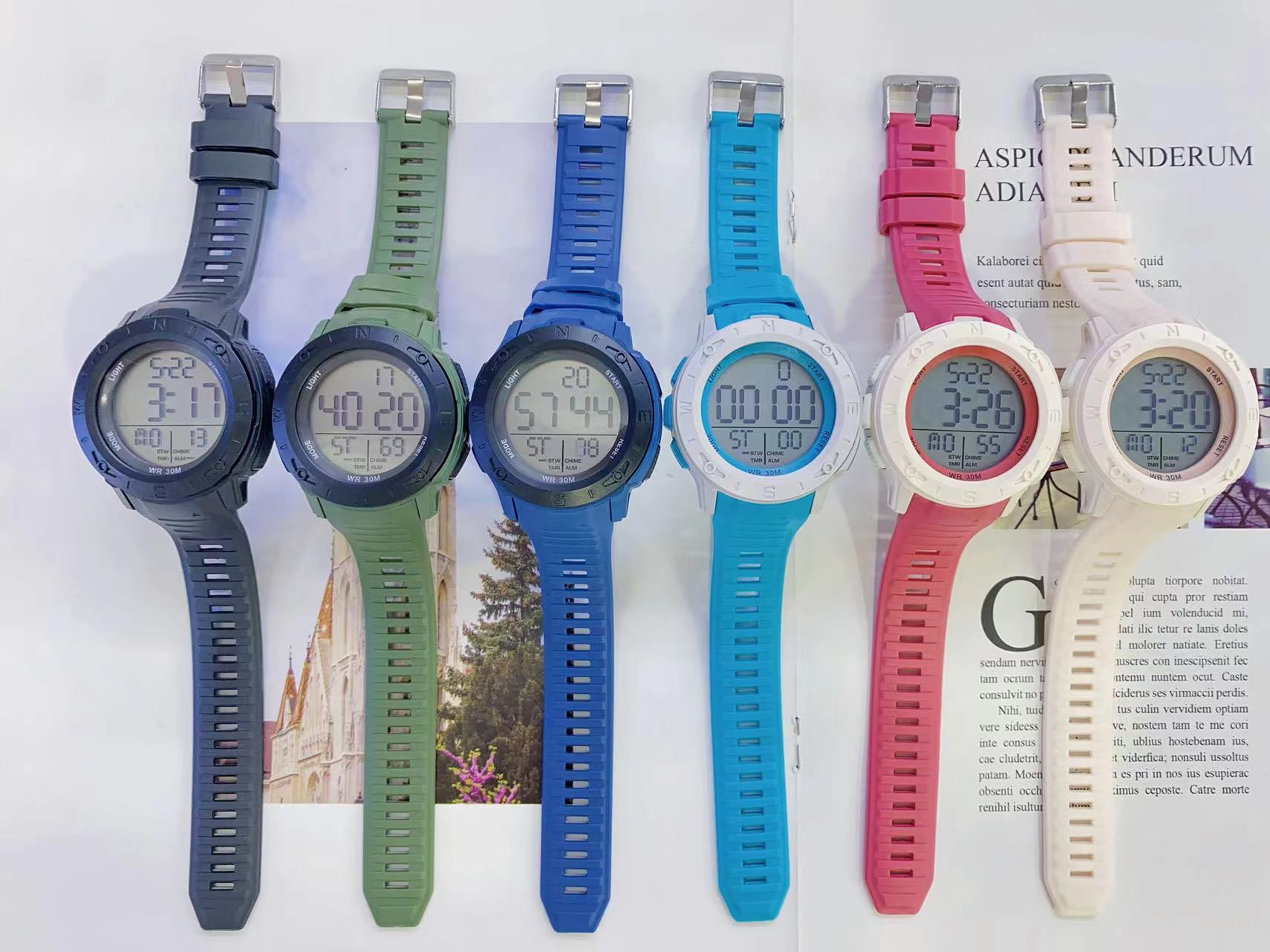 初高中学生手表小众少女夜光男防水运动韩版圆盘ins学院风电子手表