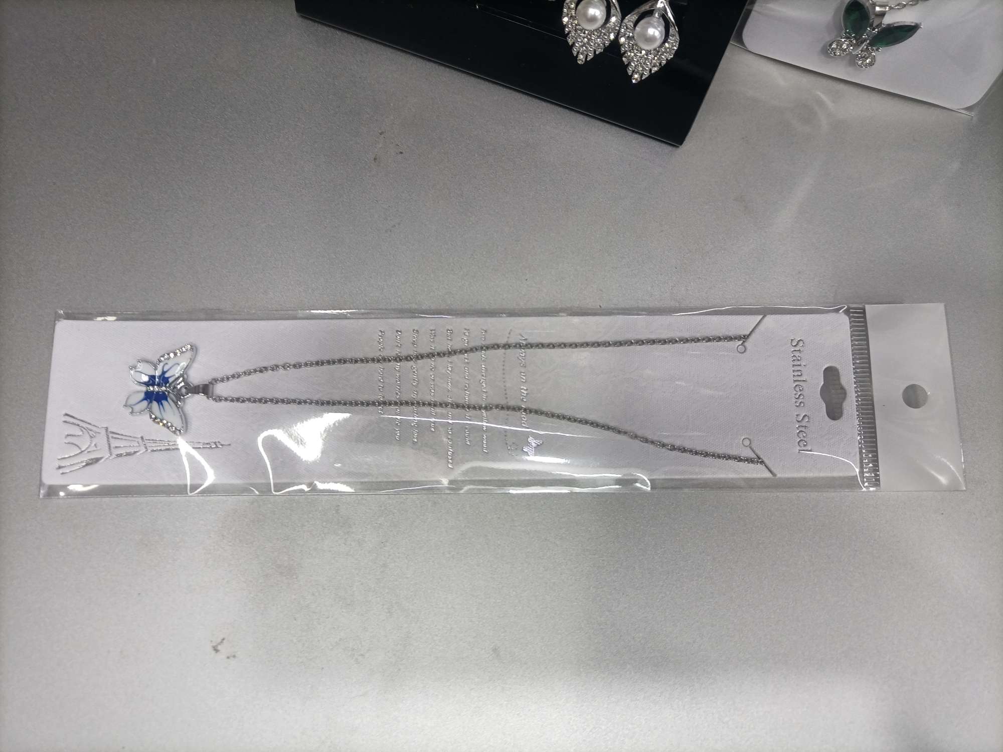 中东合金吊坠纯银项链 珍珠链条女款拼接气质珍珠项链 高档饰品项饰精致优雅详情图8