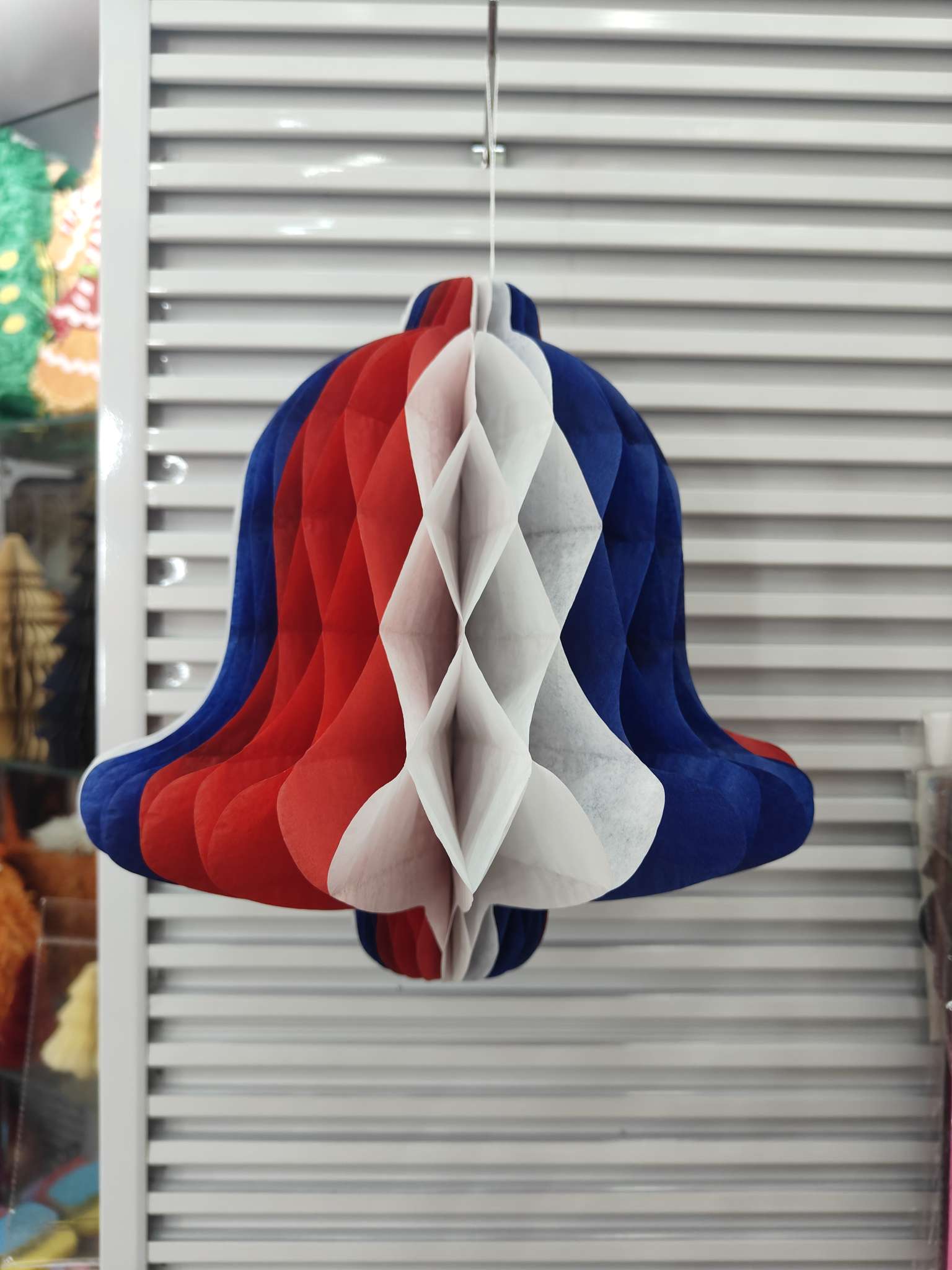 Festival decorative items, red, white and blue series, used for setting up scenes in shopping malls Item Picture