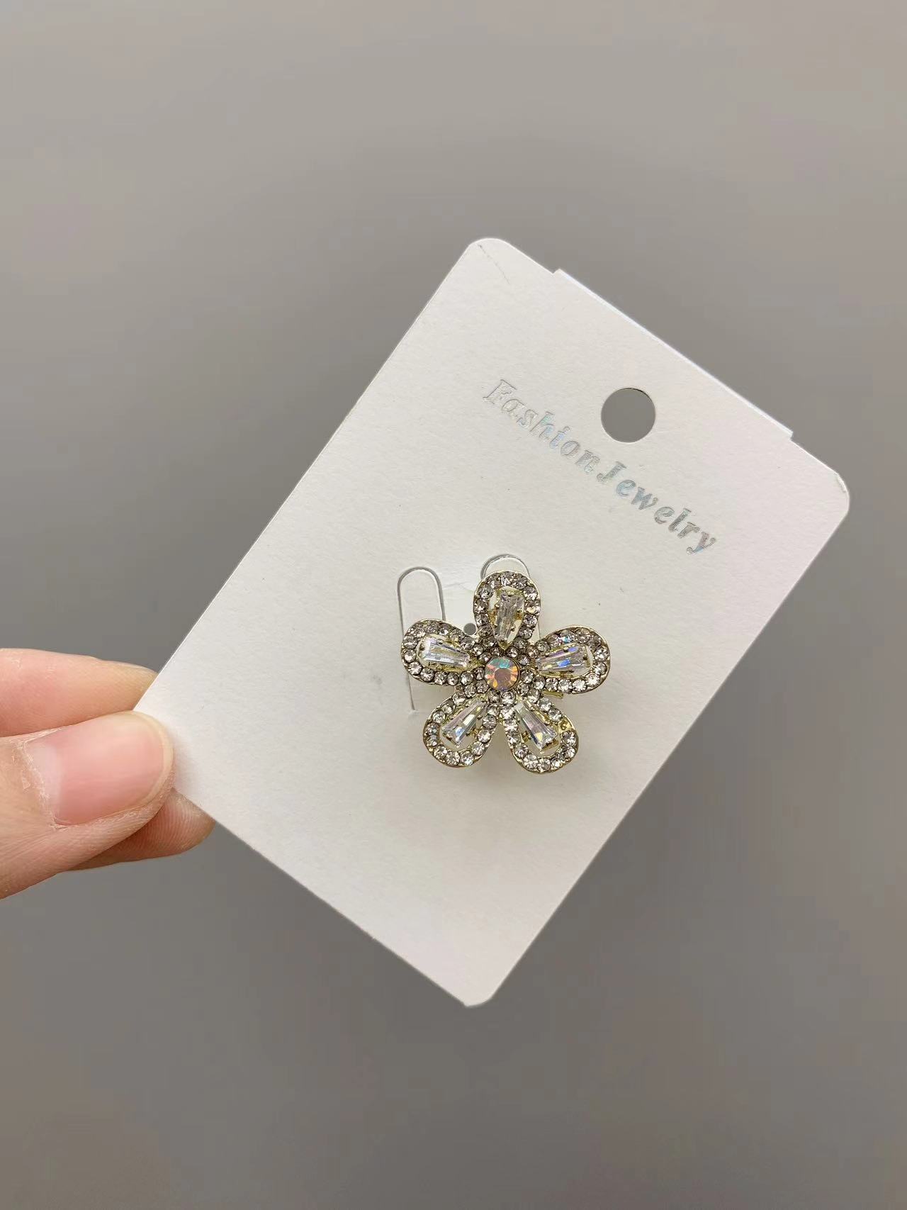 火鸡毛条/珠片鞋花/布标/手帐素材韩系/四合扣白底实物图