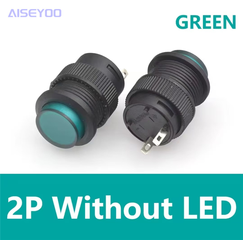R16-503 no light/With light self-locking/self-resetting circular power button switch 2/4 pin 16MM pic 10