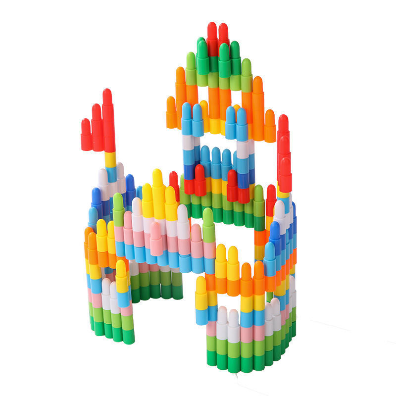 马卡龙色积木，益智积木，拼装玩具积木益智玩具详情图2