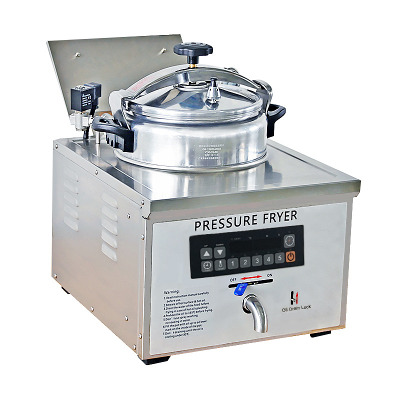 Bench Type Small Pressure Fried Chicken Stove High Pressure Deep Fryer Pressure Cooker Deep Frying Stove Item Picture