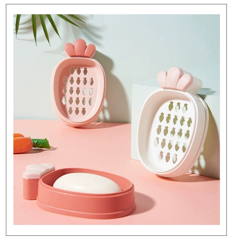 F19-03 Radish soap box Drain soap box Radish household Nordic creative plastic toilet with soap holder cover undefined