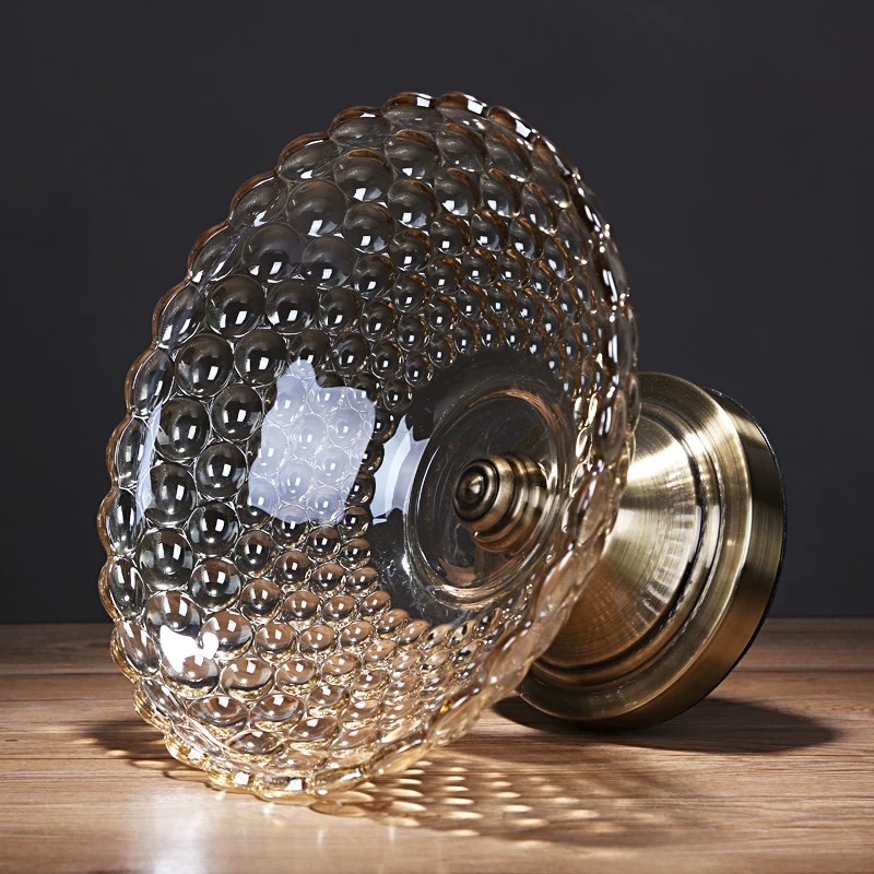 European-style fruit plate, luxurious and high-end, modern living room coffee table, household snack plate, large crystal glass double-layer fruit plate 331, cooking fruit plate, handicrafts and ornaments details Picture