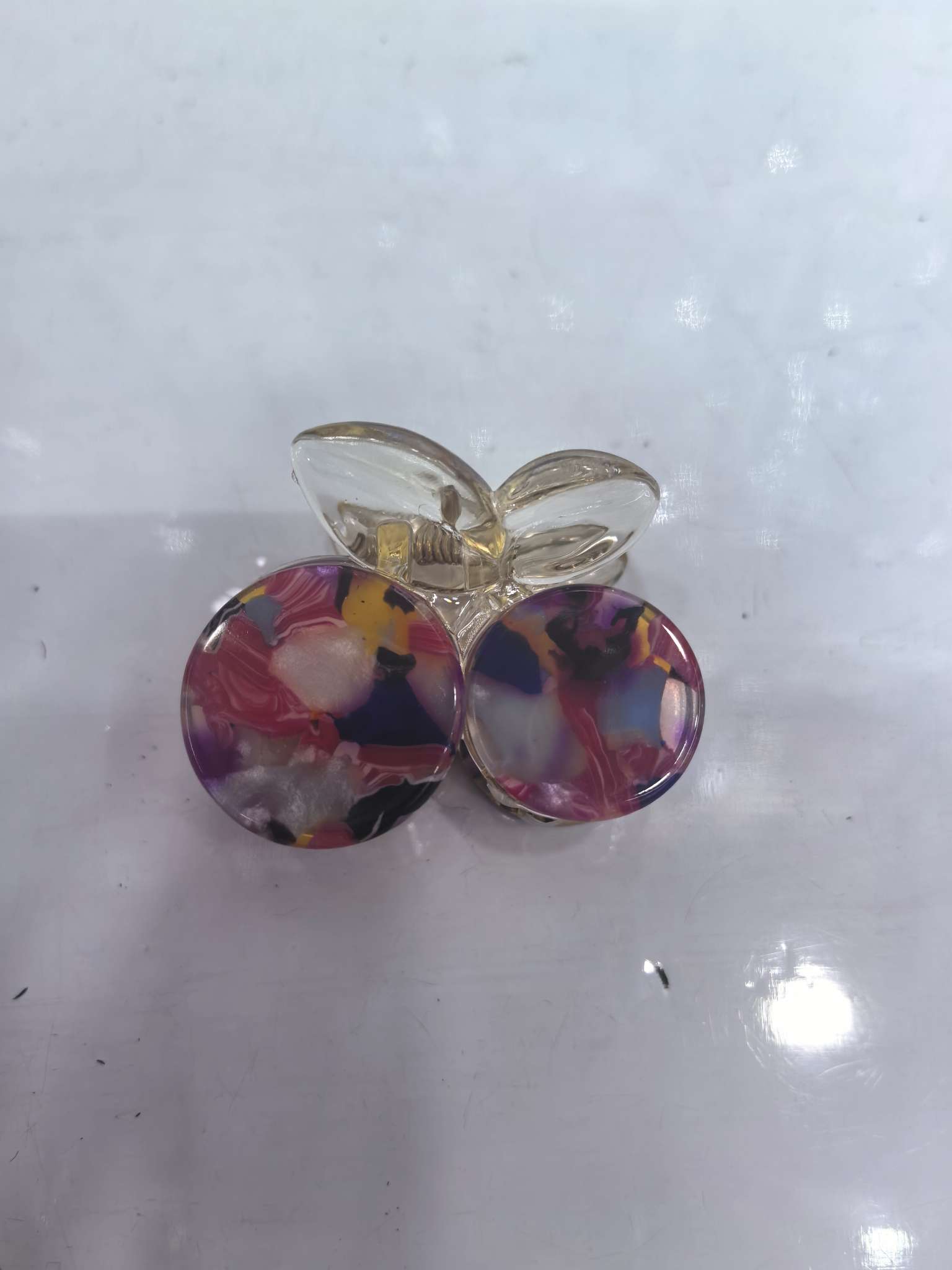 4cm亚克力樱桃小抓夹 可爱刘海夹 韩系