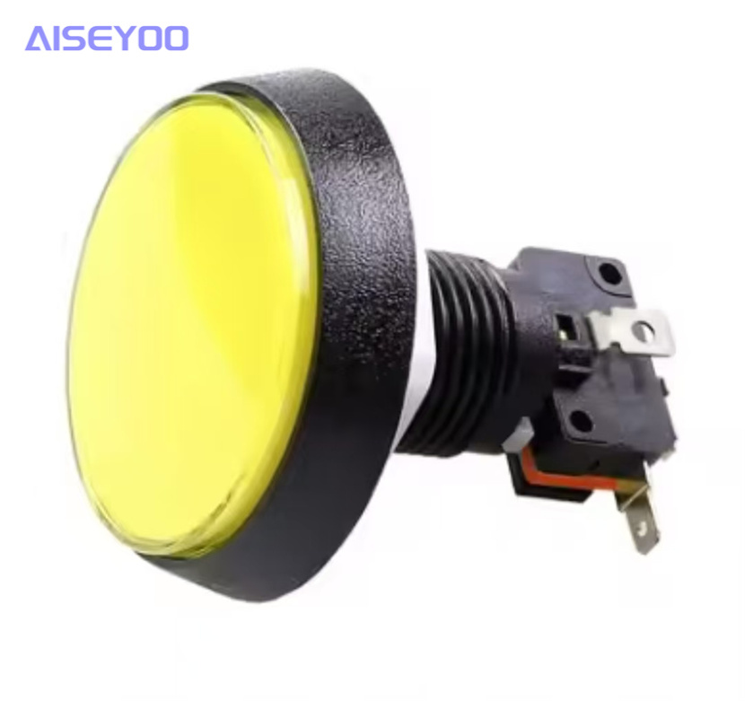 60mm large round flat button with light, self-resetting button, button switch for the parent-child machine, large flat button for the parent-child machine pic 10