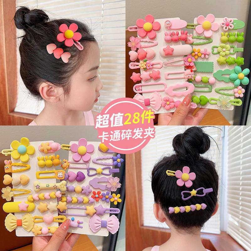 Dopamine children's hair clips, girls' bangs, cute cartoon flower baby clips, girls' hair clips, new head accessories detail image 7