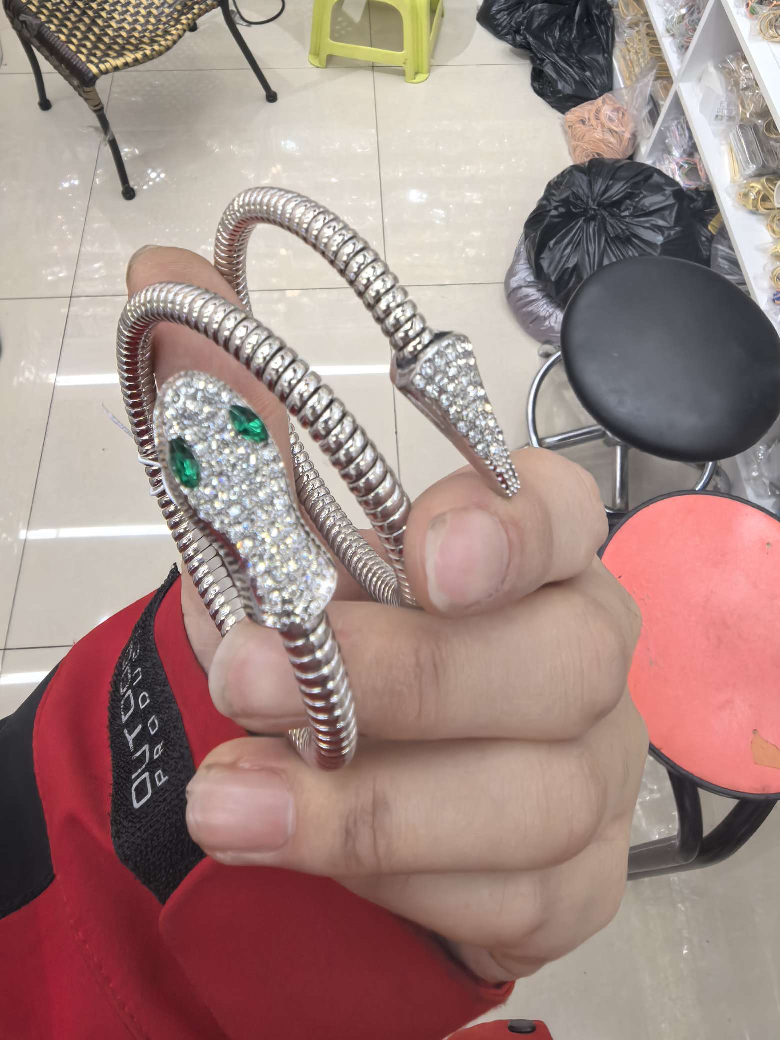 欧美个性蛇形手镯女 时尚感首饰 跨装缠绕蛇形项圈 手链饰品